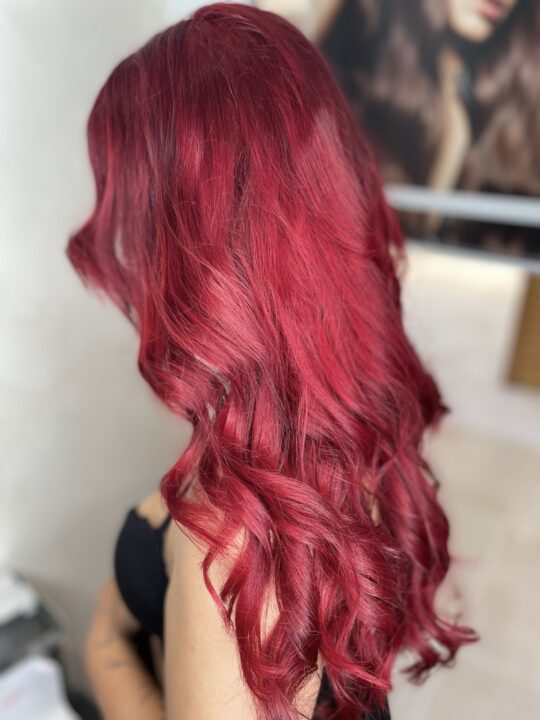 Coloration rouge meilleur coiffeur strasbourg